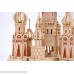 Lingduan Innovative New Favorable Imaginative DIY Difficult 3D Simulation Model Wooden Puzzle Kit for Children Or Adults Artistic Wooden Toys for Children-Buildings Series Castle （492 Components） B073WZJD66